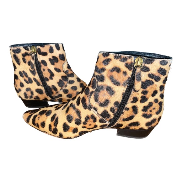 J Crew Factory Walker calf hair women’s ankle boots side zip size : 5 - Picture 5 of 12